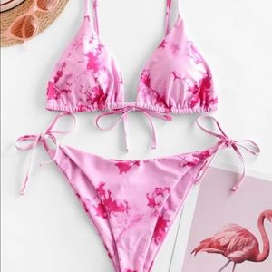 Zaful Tie Dye Bathing Suit